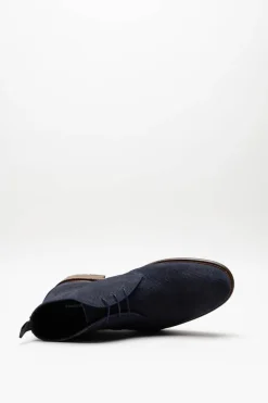 Floris Van Bommel - Donkerblauw Veterschoen hoog