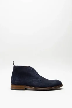 Floris Van Bommel - Donkerblauw Veterschoen hoog