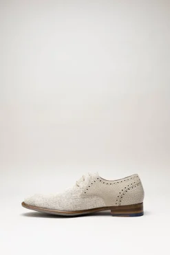 Floris Van Bommel - Lichtbeige Veterschoen