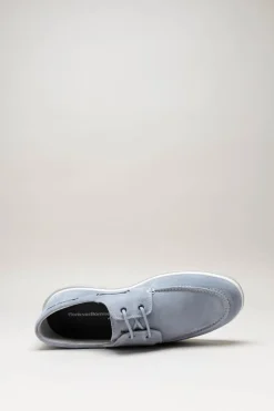 Floris Van Bommel - Lichtblauw Bootschoen