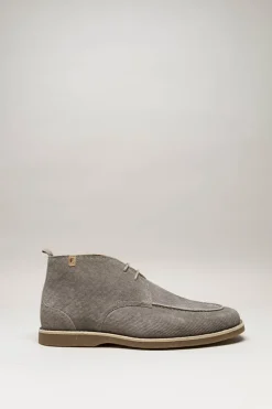 Floris Van Bommel - Taupe Veterschoen hoog