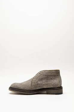 Floris Van Bommel - Taupe Veterschoen hoog