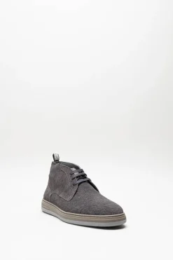 Floris Van Bommel - Taupe Veterschoen hoog