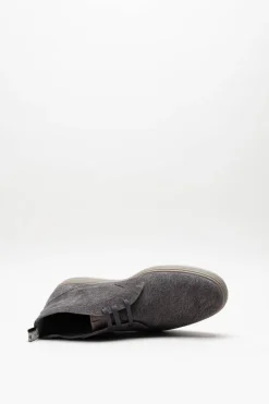 Floris Van Bommel - Taupe Veterschoen hoog
