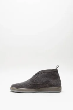 Floris Van Bommel - Taupe Veterschoen hoog