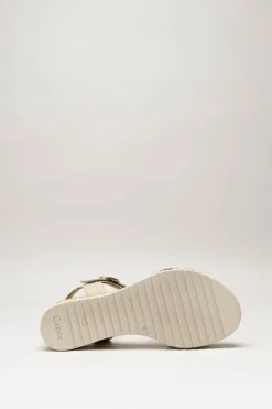 Gabor - Beige Sandaal sleehak