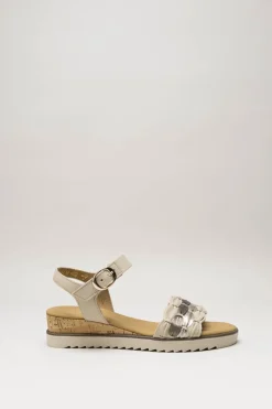 Gabor - Beige Sandaal sleehak