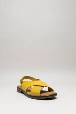 Hee - Geel Sandaal plat