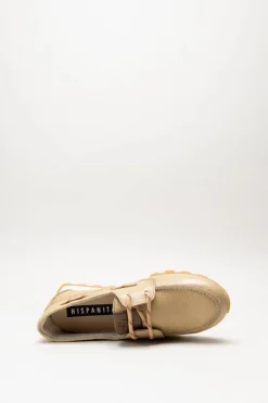 Hispanitas - Donkerbeige Veterschoen