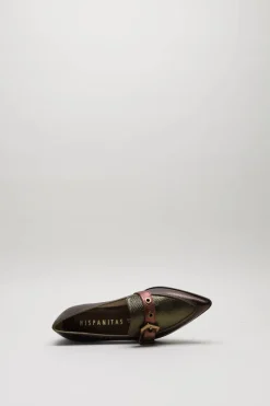 Hispanitas - Donkerbruin Mocassin hak