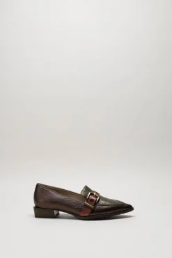 Hispanitas - Donkerbruin Mocassin hak