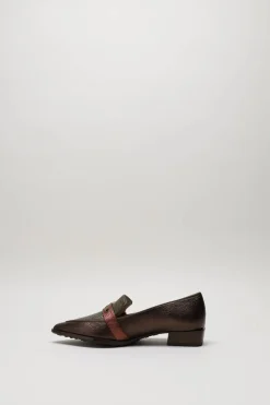 Hispanitas - Donkerbruin Mocassin hak