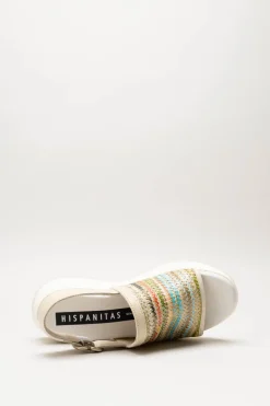 Hispanitas - Ecru Sandaal plat