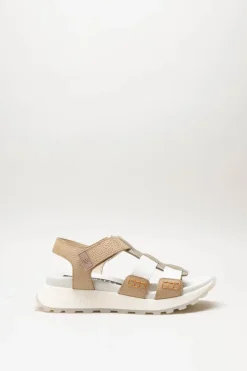 Hispanitas - Lichtbruin Sandaal plat