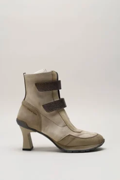 Hispanitas - Taupe Enkellaars hak