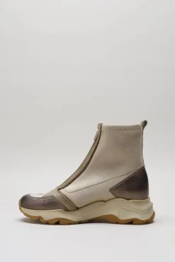 Hispanitas - Taupe Enkellaars plat