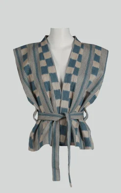 Kate & Jules - Blauw Vest mouwloos