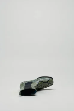 Kirruna - Groen Enkellaars plat