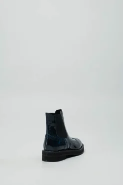 Laura Bellariva - Blauw Enkellaars plat
