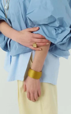 Laurence Delvallez - Geel Armband
