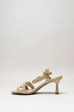 Lodi - Beige Sandaal hak