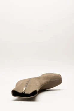 Lodi - Taupe Enkellaars hak