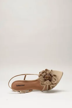 Lola Cruz - Beige Sandaal hak