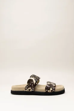 Maruti - Donkerbruin Slipper