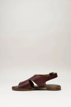 Miz Mooz - Bordeaux Sandaal plat
