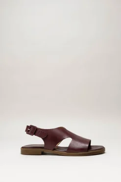Miz Mooz - Bordeaux Sandaal plat