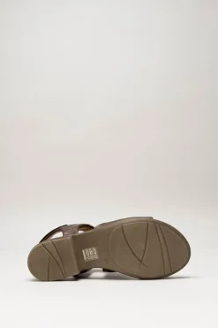 Miz Mooz - Donkerbruin Sandaal plat