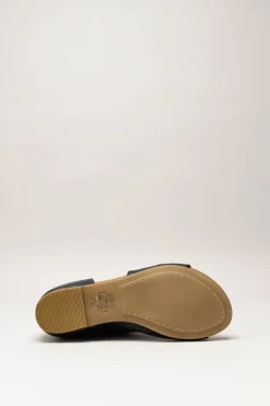 Miz Mooz - Zwart Sandaal plat