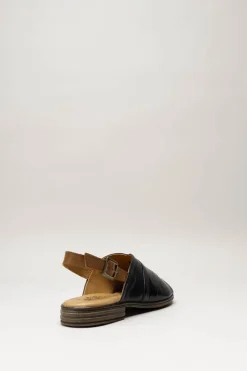 Miz Mooz - Zwart Sandaal plat