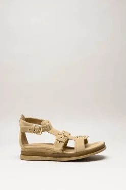 Mjus - Beige Sandaal plat