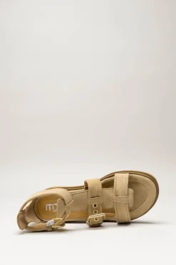 Mjus - Beige Sandaal plat
