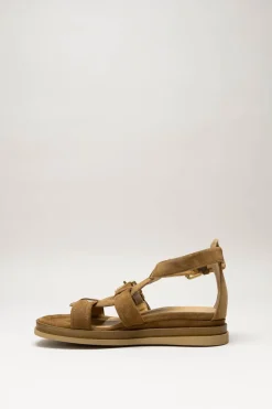 Mjus - Bruin Sandaal plat