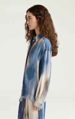 Momoni - Blauw Blouse