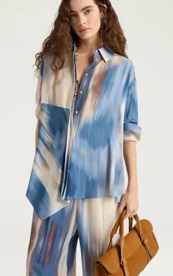 Momoni - Blauw Blouse