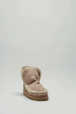 Mou - Beige Enkellaars plat