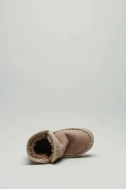 Mou - Beige Enkellaars plat