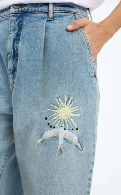Munthe - Blauw Jeansbroek