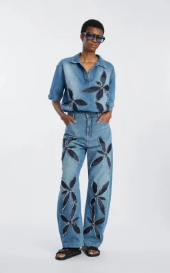 Munthe - Blauw Jeansbroek