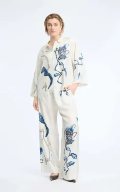 Munthe - Ecru Broek