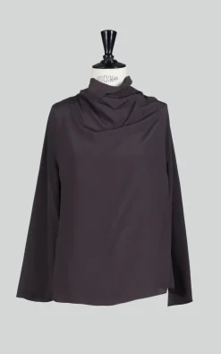 Natan - Donkerbruin Blouse