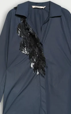 Natan - Marineblauw Blouse