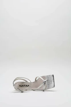 Natan - Zilver Sandaal hak