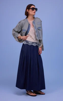 Nathalie Vleeschouwer - Blauw Rok
