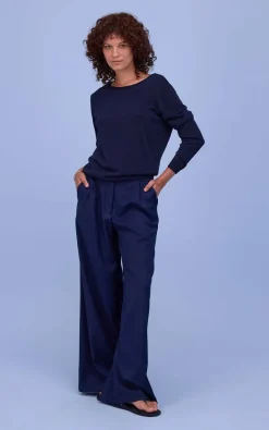 Nathalie Vleeschouwer - Donkerblauw Trui