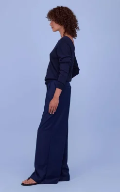 Nathalie Vleeschouwer - Donkerblauw Trui