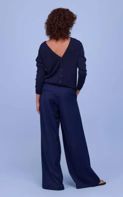 Nathalie Vleeschouwer - Donkerblauw Trui